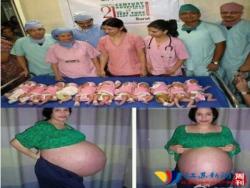 印度女子產下11胞胎 創世界記錄（組圖）