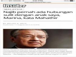 Wow.Datuk Seri Najib Abdul Razak mempunyai hubungan sulit dengan Marina Mahathir