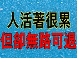 人活著很累，但卻無路可退！【說得很棒】